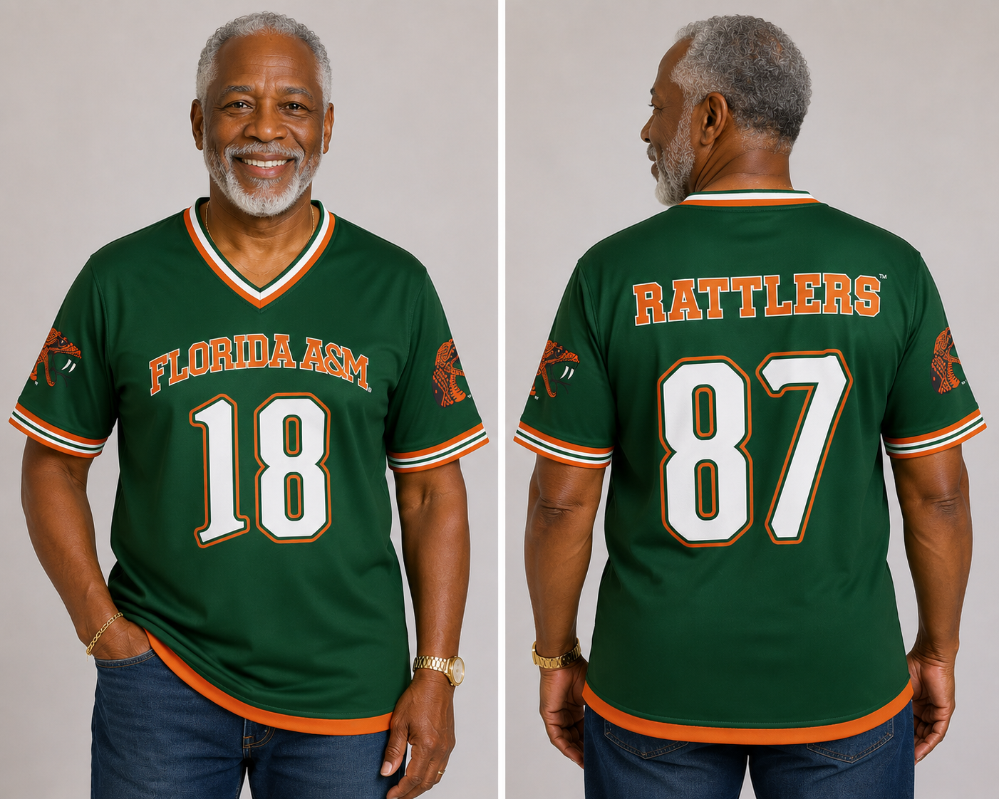 PSA Collegiate FAMU V-Neck Performance Top