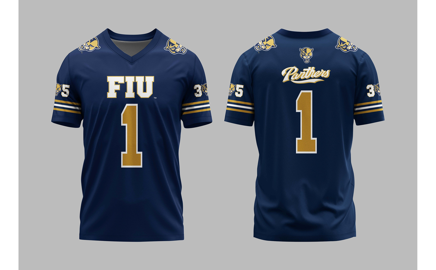 PSA Collegiate FIU Panthers Classic V-Neck Athletic Jersey