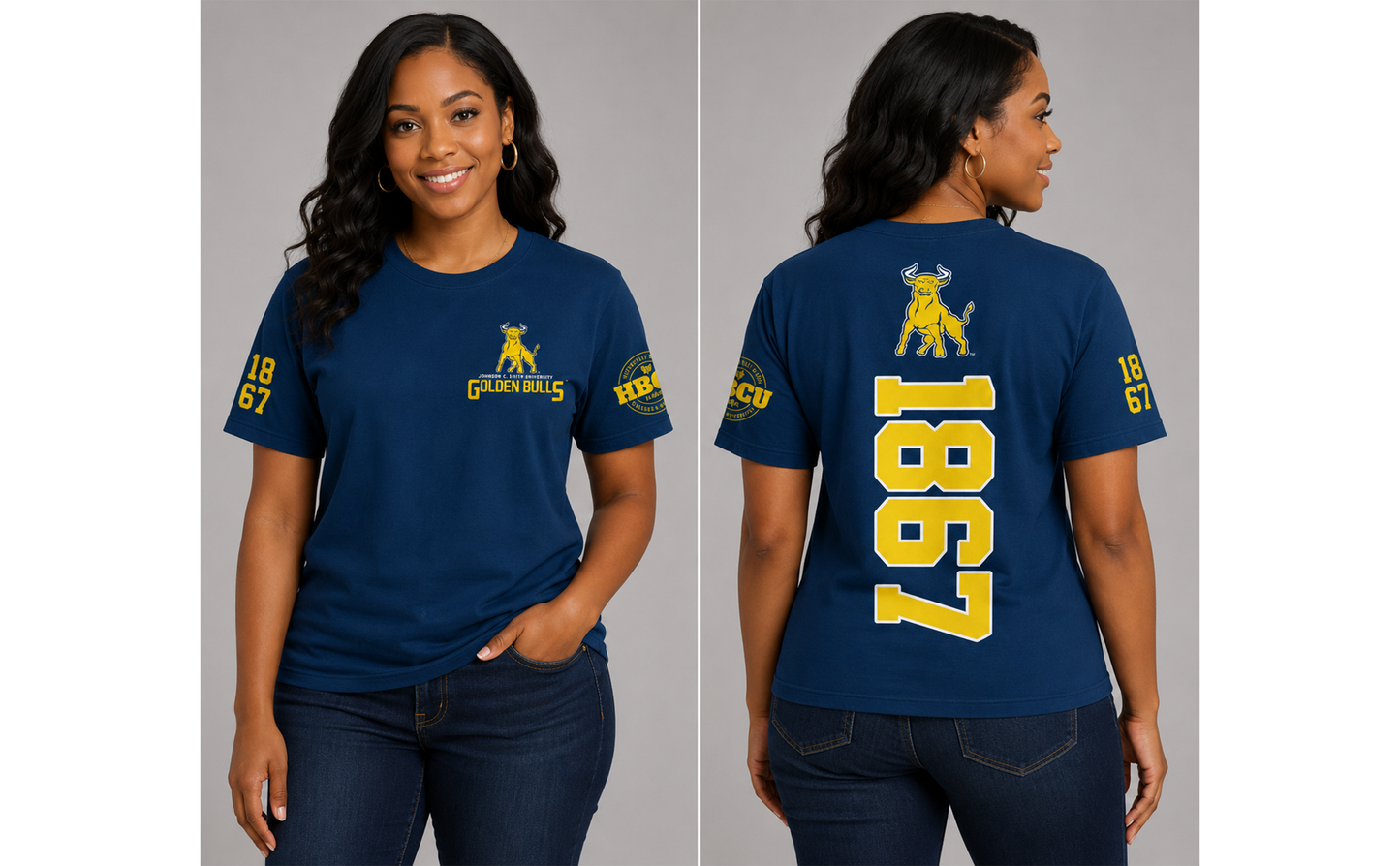 PSA Collegiate Johnson C. Smith University Women's 1867 T-Shirt