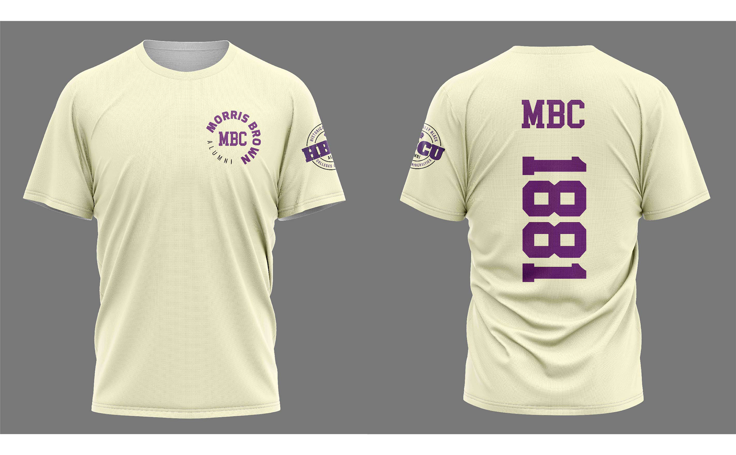 PSA Collegiate Morris Brown Wolverines 1881 History Graphic Tee