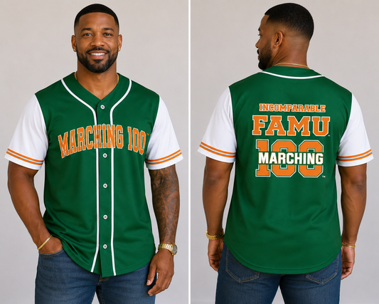 PSA Collegiate FAMU Marching 100 Performance Button-Down Jersey