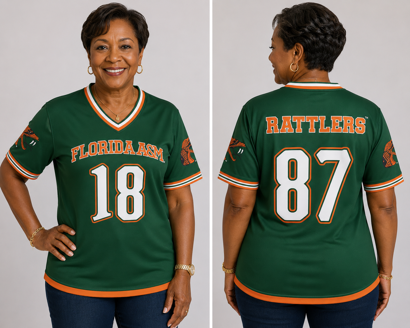 PSA Collegiate FAMU V-Neck Performance Top