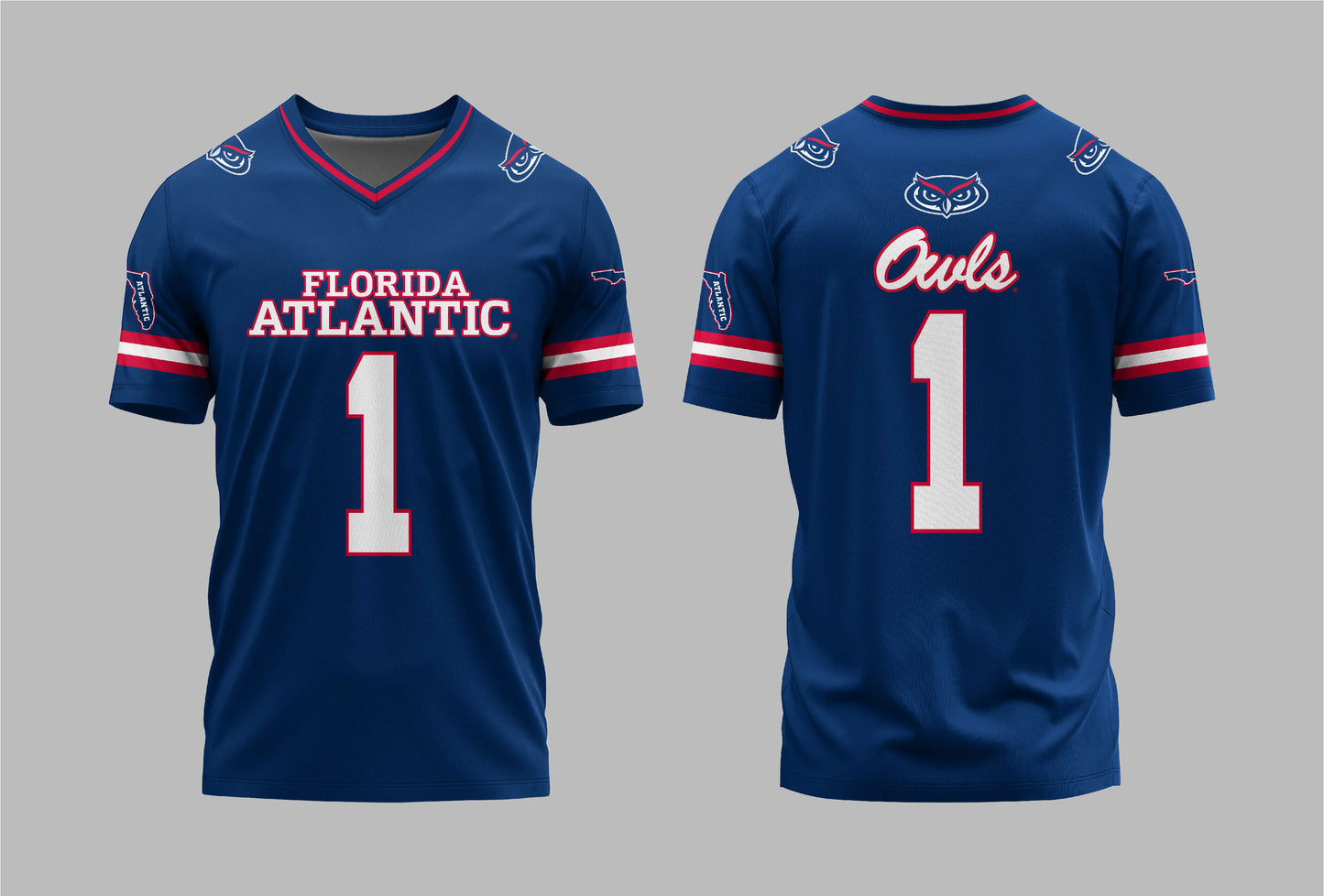 PSA Collegiate Florida Atlantic Owls Alternate Athletic Jersey