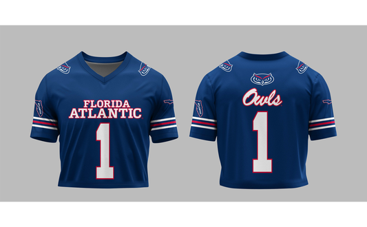 PSA Collegiate Florida Atlantic Owls Short-Sleeve Game-Day Jersey