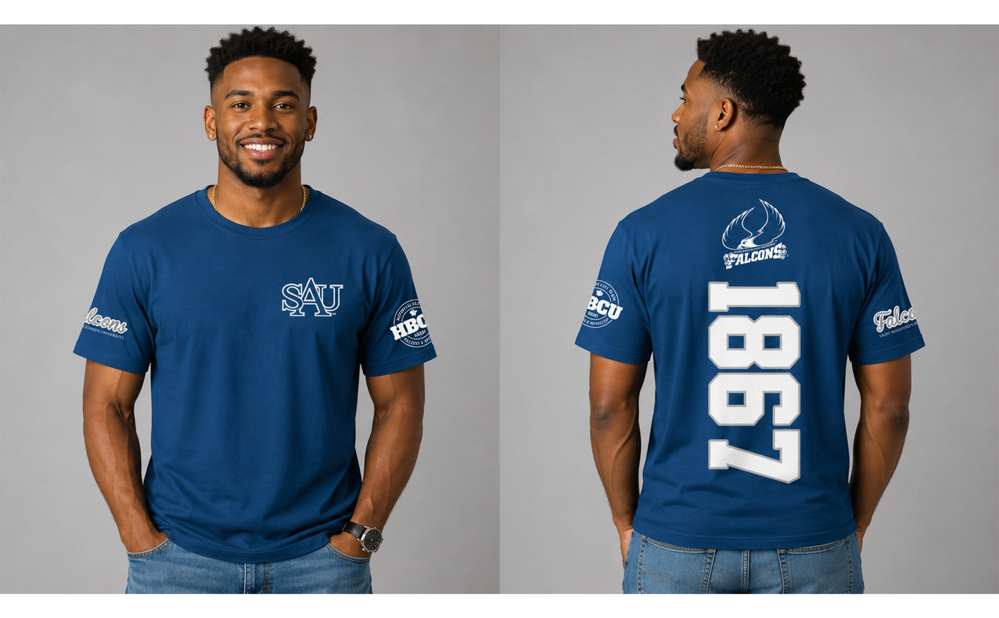 PSA Collegiate Saint Augustine's Falcons 1867 Graphic Tee