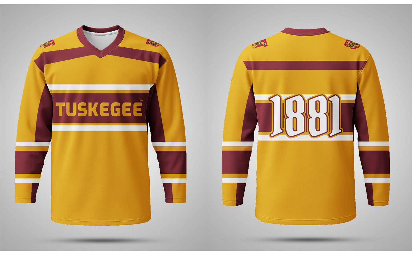 PSA Collegiate Tuskegee University Golden Tigers 1881 Hockey Jersey