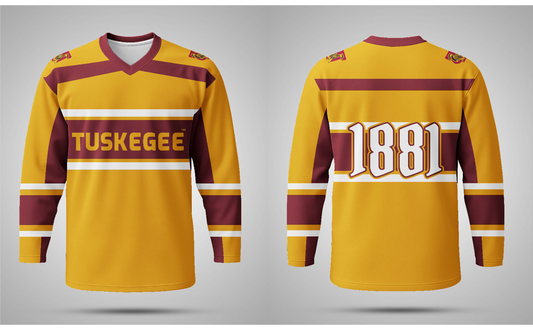 PSA Collegiate Tuskegee University Golden Tigers 1881 Hockey Jersey