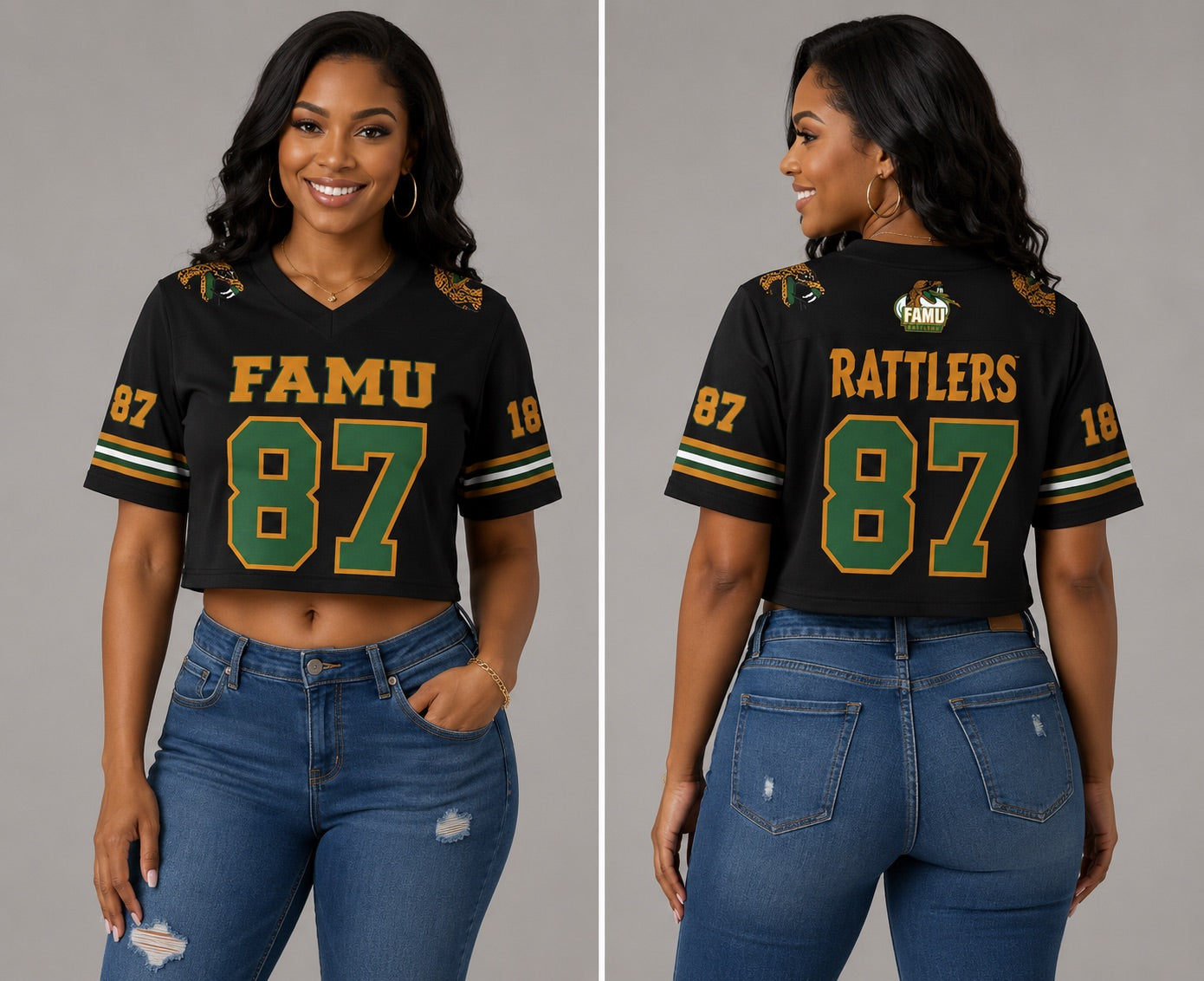 FAMU Cropped Sport Fashion Jersey