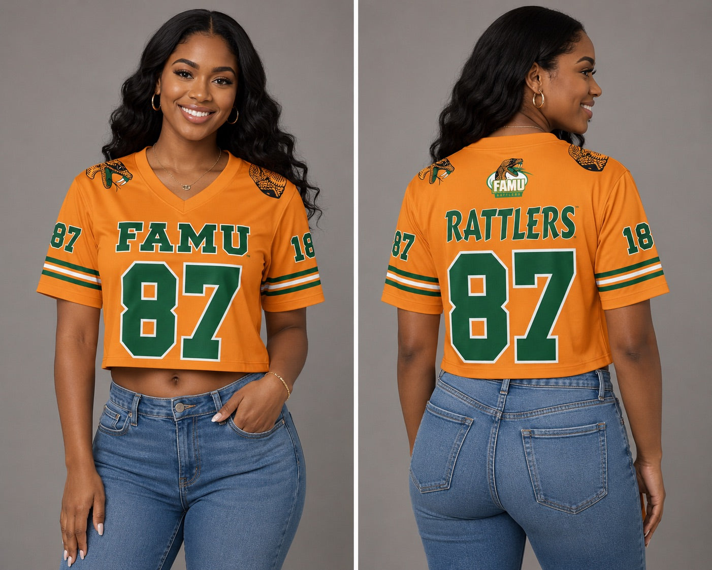 FAMU Cropped Sport Fashion Jersey