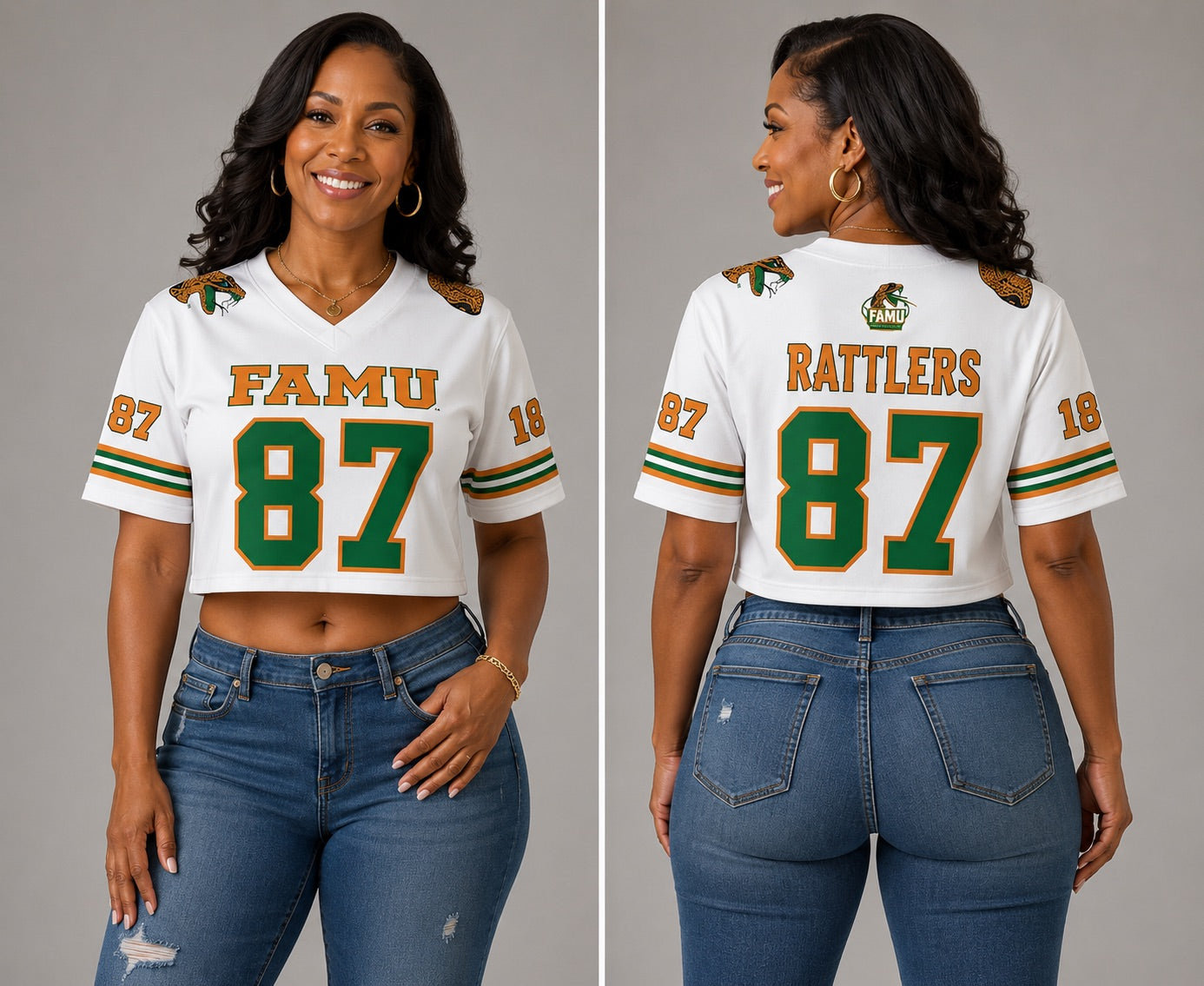 FAMU Cropped Sport Fashion Jersey