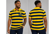 PSA Collegiate Johnson C. Smith University Men's Striped Alumni Polo Shirt
