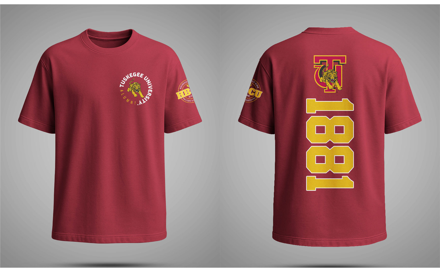 PSA Collegiate Tuskegee University Golden Tigers 1881 Graphic Tee