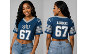 PSA Collegiate Saint Augustine's Falcons Women's Cropped Football Tee