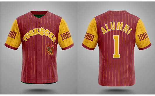 PSA Collegiate Tuskegee University Golden Tigers Alumni Baseball Jersey