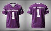 PSA Collegiate Morris Brown Wolverines Fashion Performance Top
