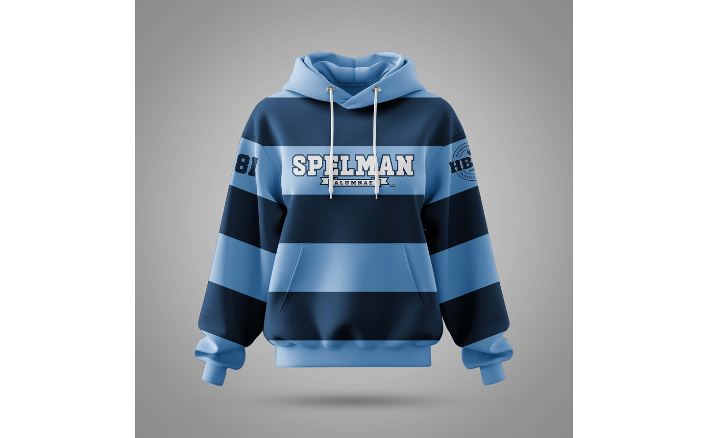 PSA Collegiate Spelman College Alumnae Rugby Fleece Hoodie