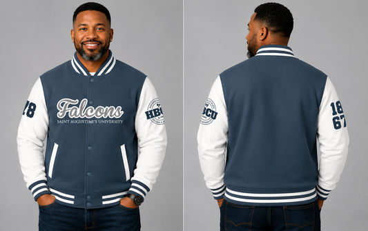 PSA Collegiate Saint Augustine's Falcons Varsity Bomber Jacket