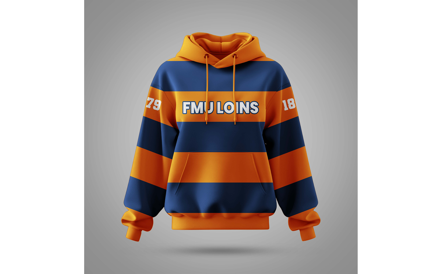 PSA Collegiate FMU Lions Performance Rugby Striped Hoodie