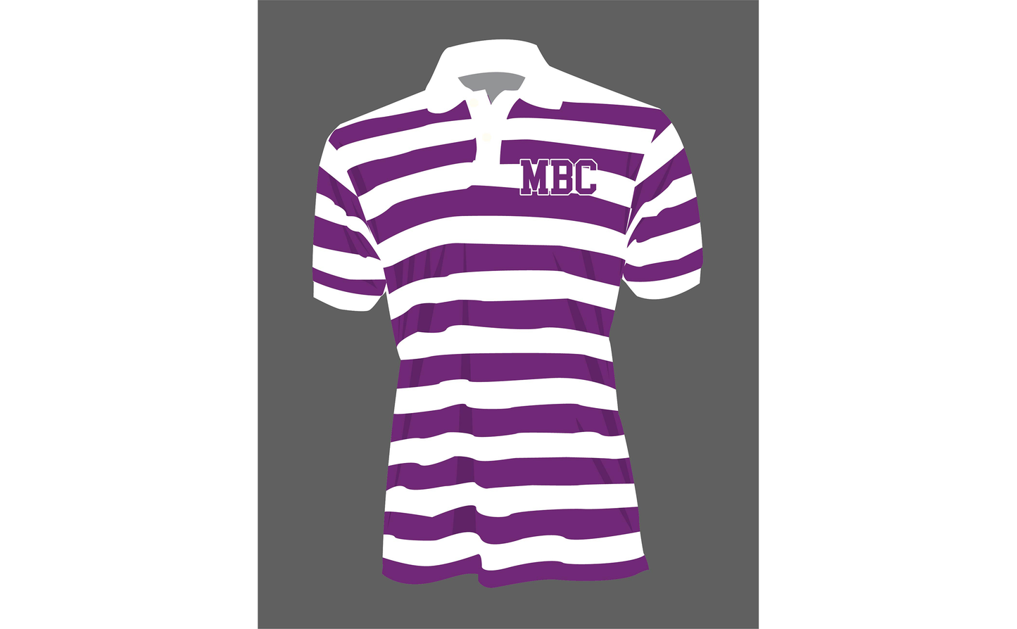 PSA Collegiate Morris Brown Wolverines Striped Rugby Polo Shirt