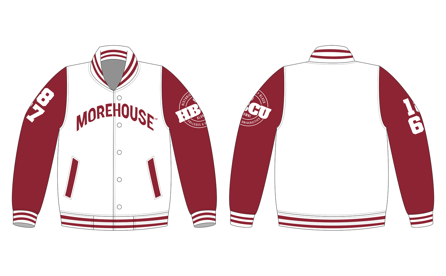 PSA Collegiate Morehouse College Varsity Bomber Jacket