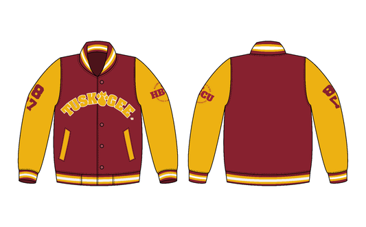 PSA Collegiate Tuskegee University Golden Tigers Varsity Bomber Jacket