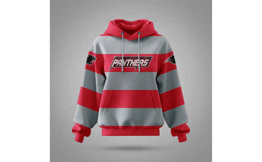 PSA Collegiate Clark Atlanta Panthers Rugby Striped Hoodie
