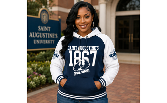 PSA Collegiate Saint Augustine's Falcons Women's 1867 Fleece Hoodie